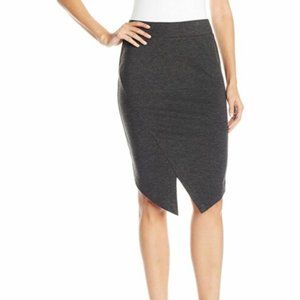 Kensie envelope hem grey skirt